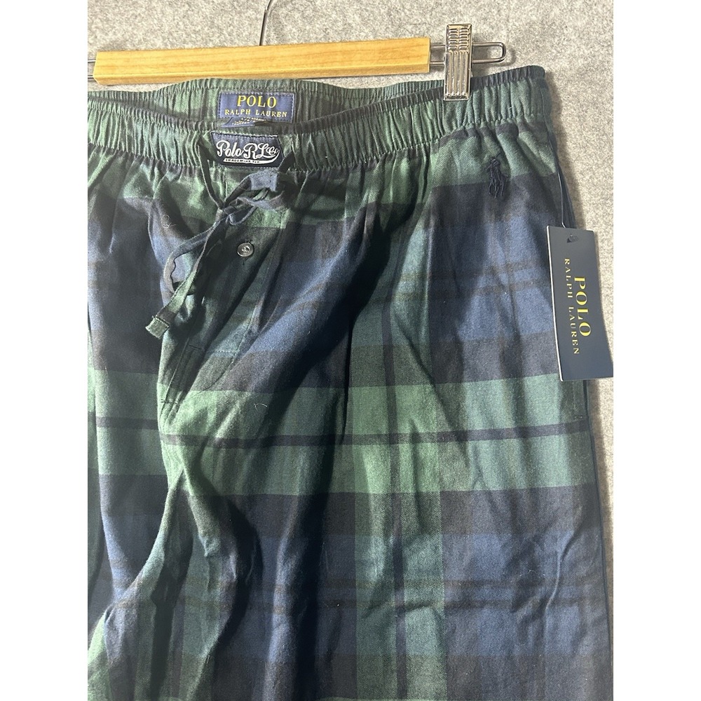 NWT Polo Ralph Lauren BLACKWATCH PLAID Flannel Pajama/Lounge Pants Men's L SOFT